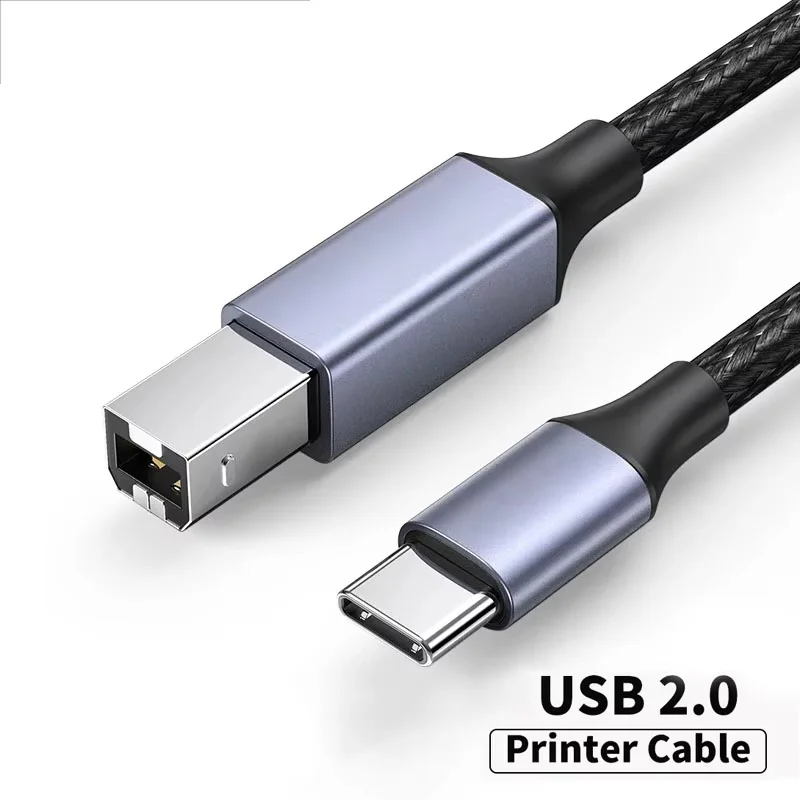 3m USB C to USB B 2.0 케이블 (엡손, 맥북 프로, HP, 캐논, 델,..