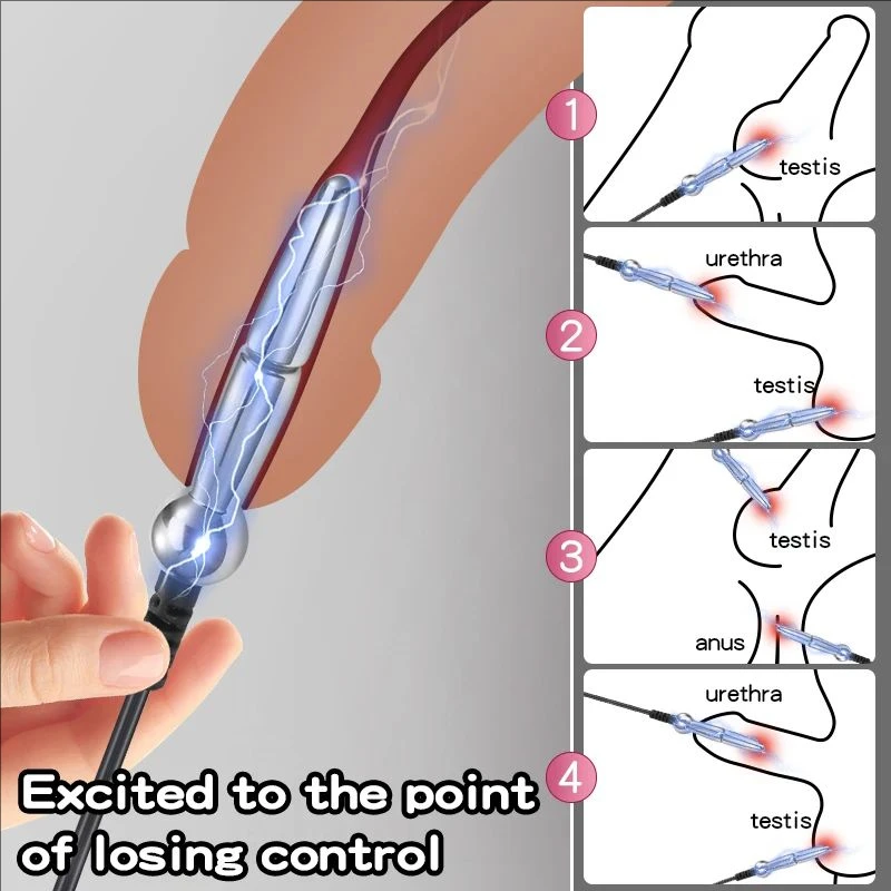 Urethral Dilator Silicone Urethral Sounding Penis Plug for Men Sex Toys