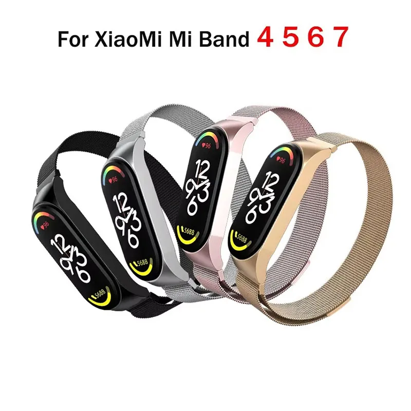 Stainless Steel Magnetic Milanese Loop Strap - Elegant Metal Wristband Bracelet