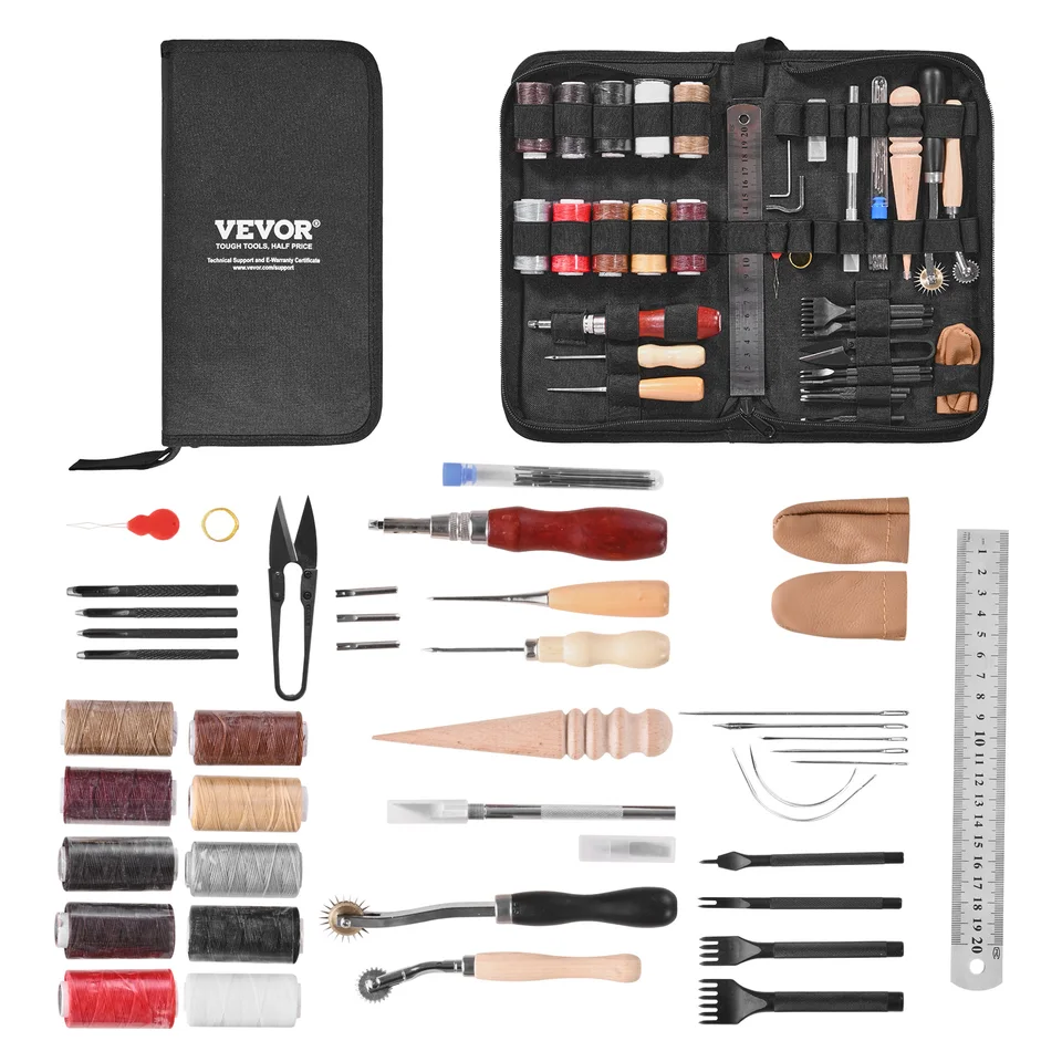 Comprehensive Leather Working Tools Kit for Crafters