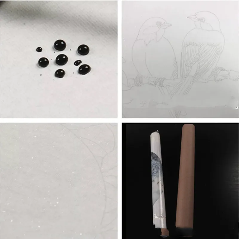 Meticulous Painting Line Drawing Draft Beginner Painting Copying Draft Chinese Flowers Birds Peony Characters Baimiao Drafts - immagine 5