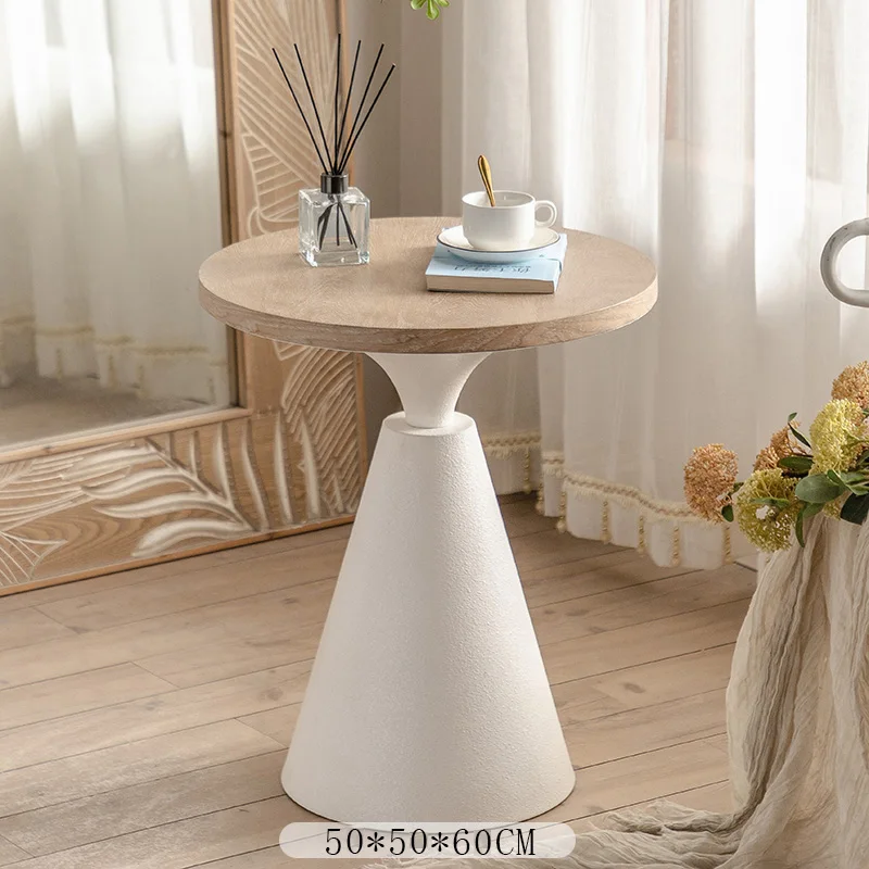 Living Room Wood Coffee Table White Round Small Modern Minimalist Coffee Tables Designer Small Muebles Tea Nordic Furniture