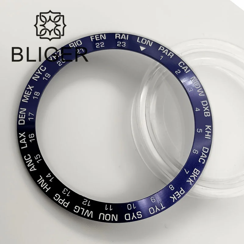 BLIGER Multicolor Watch Bezel Insert for Men's Automatic Watches