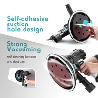 DEKO – ponceuse pour cloisons sèches 900W DKWP180CD, ponceuse orbitale，Machine à polir Portable avec papier de verre, lumière LED et sac à poussière 3