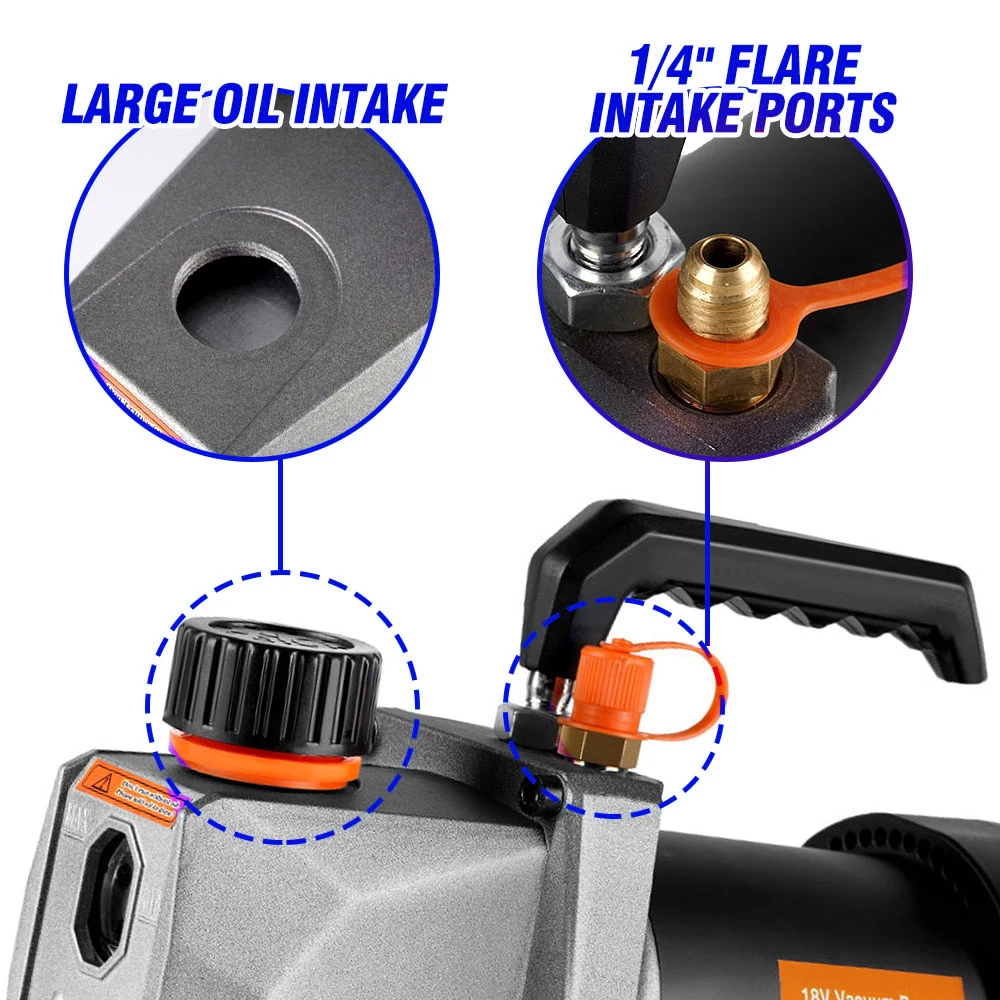 Refrigerant Vacuum Pump.for Makita 18v Battery.1/2hp 7cfm Air