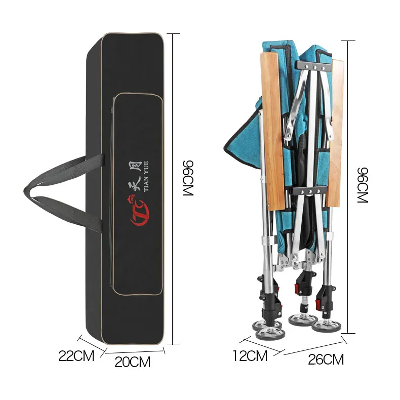 Multifunctional Fishing Chair Stainless Steel Reclining All terrain Portable Campring Folding Chair