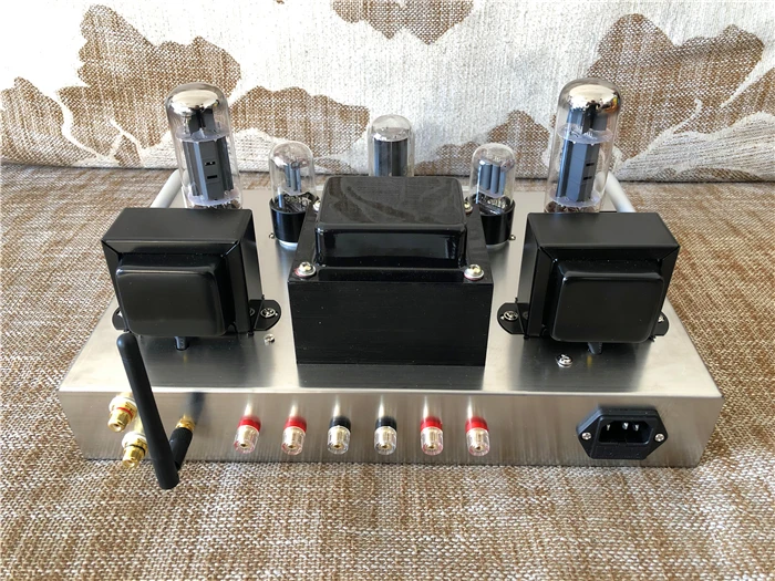 bass amplifier EL34 Vacuum Tube Amplifier Diy Kit Hifi Class A Audio Amplifier High Power 6.5w*2 VU Meter Bluetooth 5.0 High End subwoofer amplifier