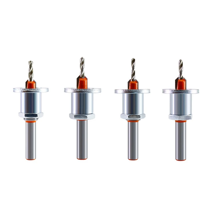 

4Pcs 2.8-3.5Mmx8mm HSS Countersink Drill Bit Woodworking Router Bit Milling Cutter Screw Extractor Demolition Drilling
