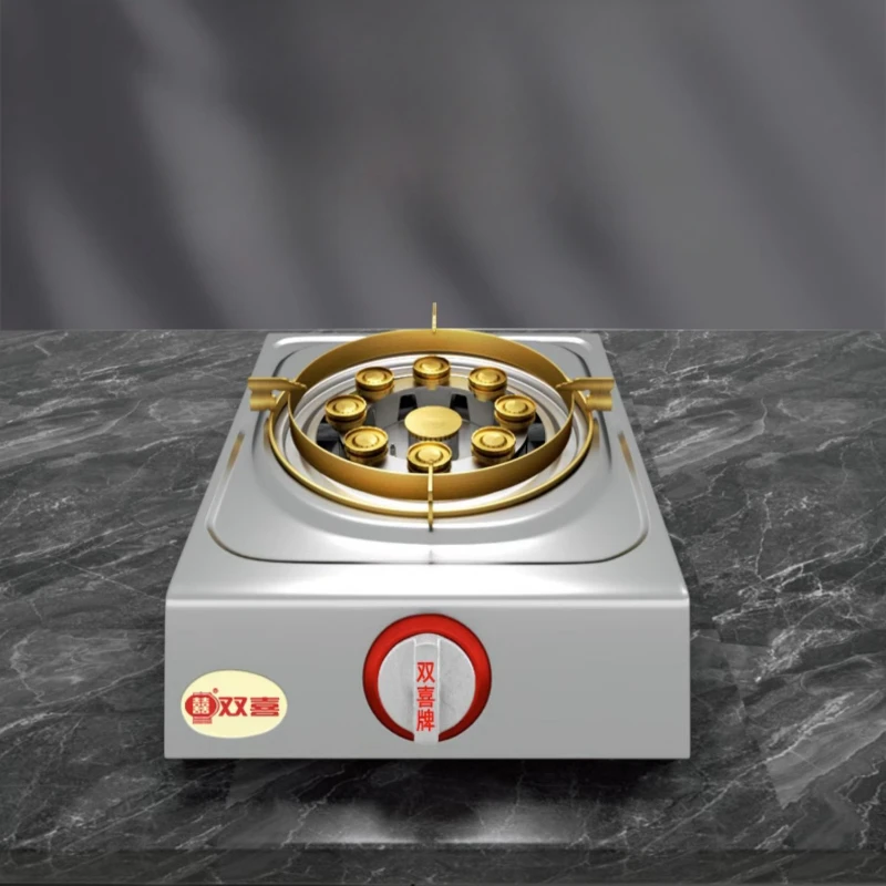 Simple Special Thick Without Magnetic Stainless Steel Gas Single Stove Household Safety Leakage Prevention Liquefied Gas Stove 3