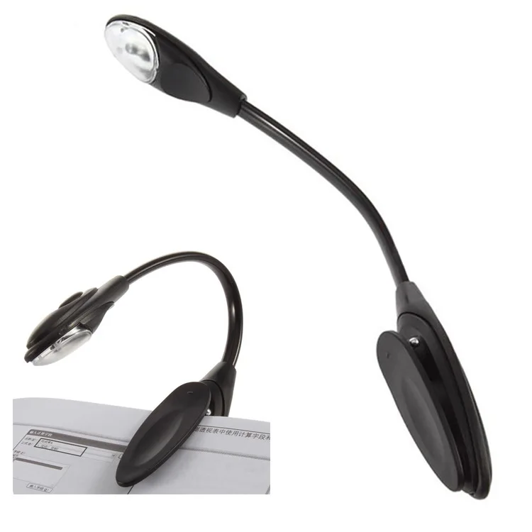 

Led Mini Book Clip Light Portable Reading Lamp Hose Foldable Clip Reading Light