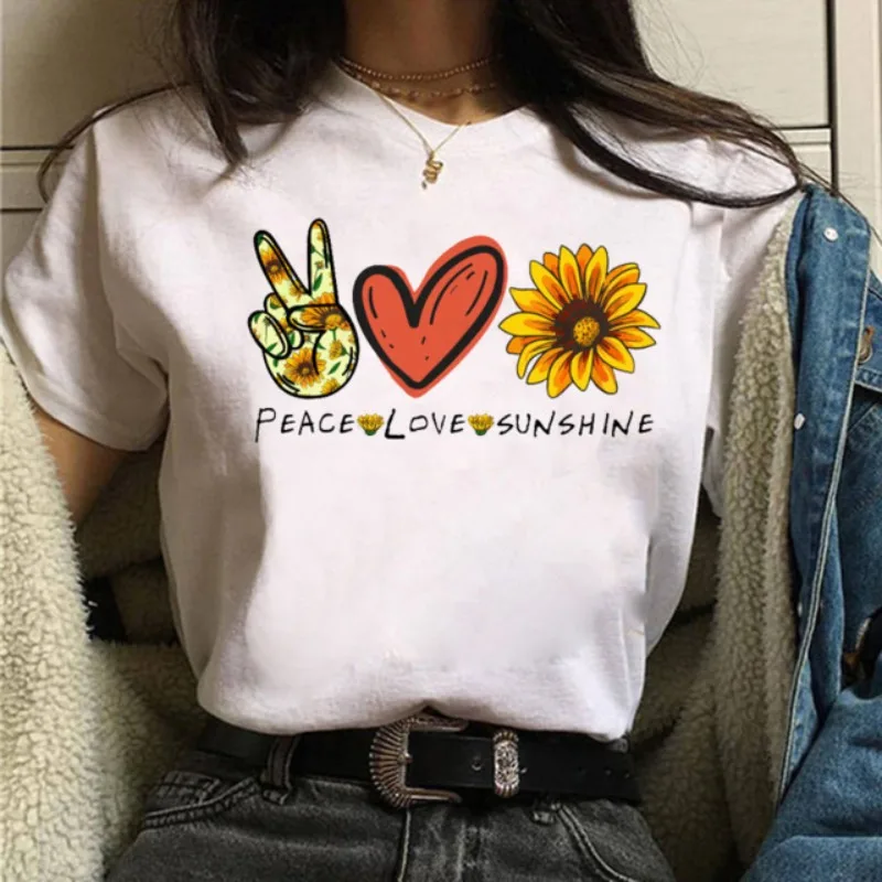 

Fashion and Love Theme Simple A Lovely Hair Women's Short-sleeved T-shirt Tops Oversized T Shirt Women Clothing