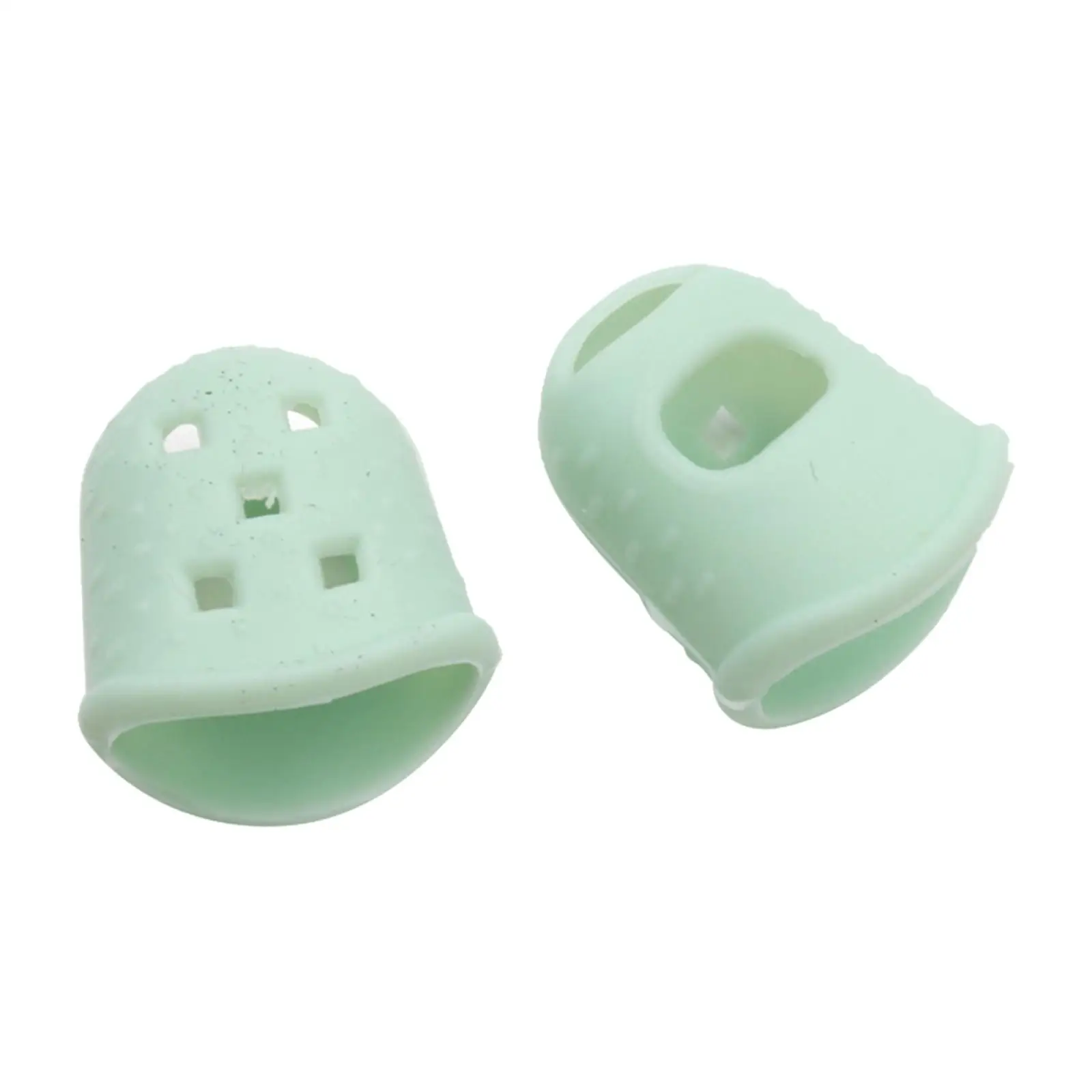 2pcs Soft Silicone Thumb Picks Finger Cover Plectrum Gifts