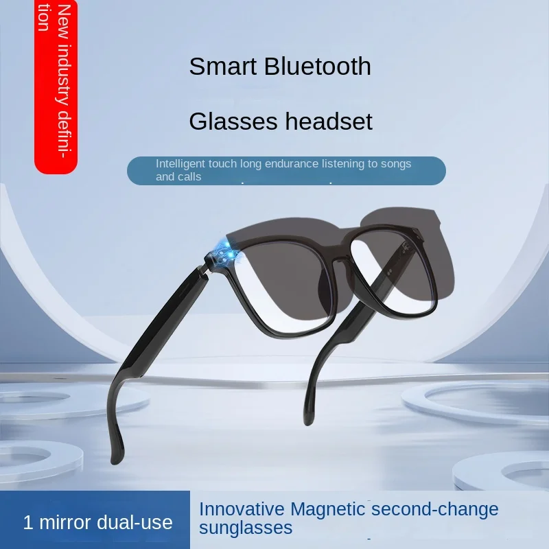 Smart Glasses Headset Wireless Bluetooth 5.0 Occhiali Fotosensibili Anti-Blu Sport All'Aria Aperta Chiamata Musica Chiamate In Vivavoce