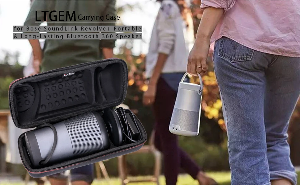 Speaker Case for Bose SoundLink Revolve+ or Revolve+ (Series II) Portable Long Lasting Bluetooth 360 Speaker