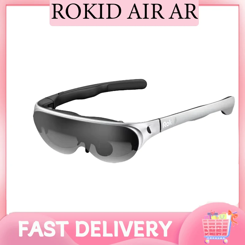 Rokid Air AR Glasses, Myopia Friendly Pocket-Sized Yet Massive 120" Screen With 1080P OLED Dual Display, 43&deg;FoV, 55PPD