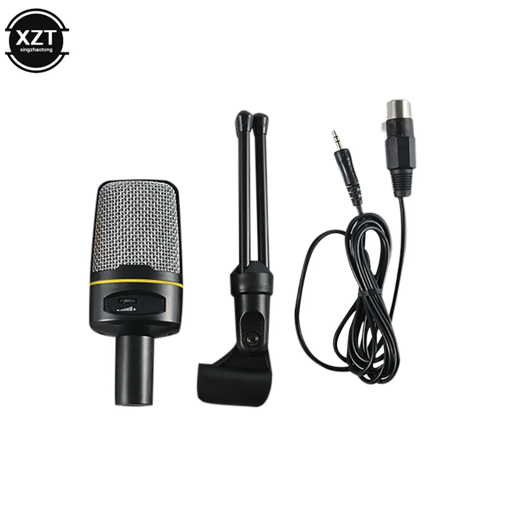 Condenser Microphone Professional 3.5mm Wired Studio Capacitive Mic With Tripod Stand SF920 for PC Computer Recording