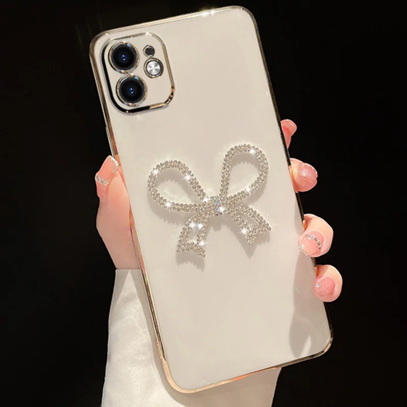 Bling Plting Morbido Cse Per Redmi 12C Note11S 11 Pro 12S 10C 10A 10s 9T 9s 9C 9A 8 8T A1 Plus Dimond Carino Arco Della Copertura_voghion.com