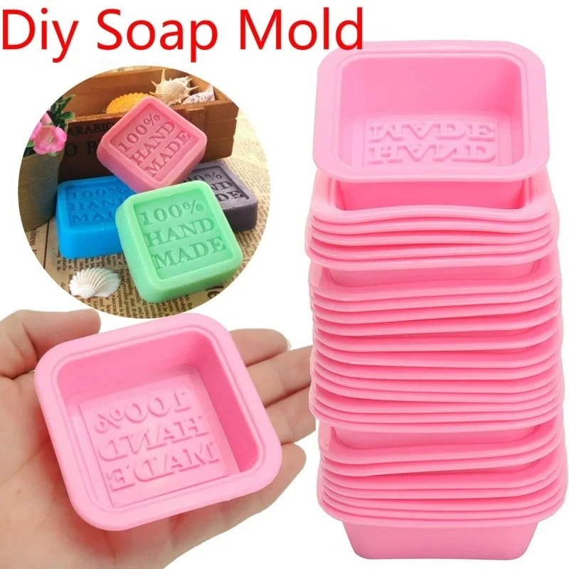 Silicone Mold Soap Molds 20/10pcs Soap Molds Oven Square Silicone Handmade Silicone Craft Cute Craft Art Square Oven Handmade Diy Tool