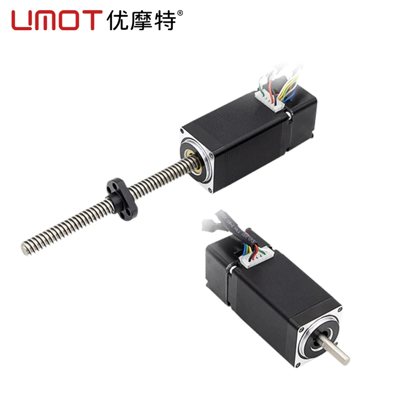 UMOT Nema11/17/23 인코더가 있는 폐쇄 루프 스테퍼 모터 CNC 조각기용 하이브리드 선형 리드 스크류 모터 RS485+펄스 드라이버 키트