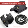 7Pcs/set Front Windscreen Wiper Arm Washer Nozzle Jets 4 Way Ajustable Check Valve Tube Pipe Hose 2m T Piece Straight Piece 4