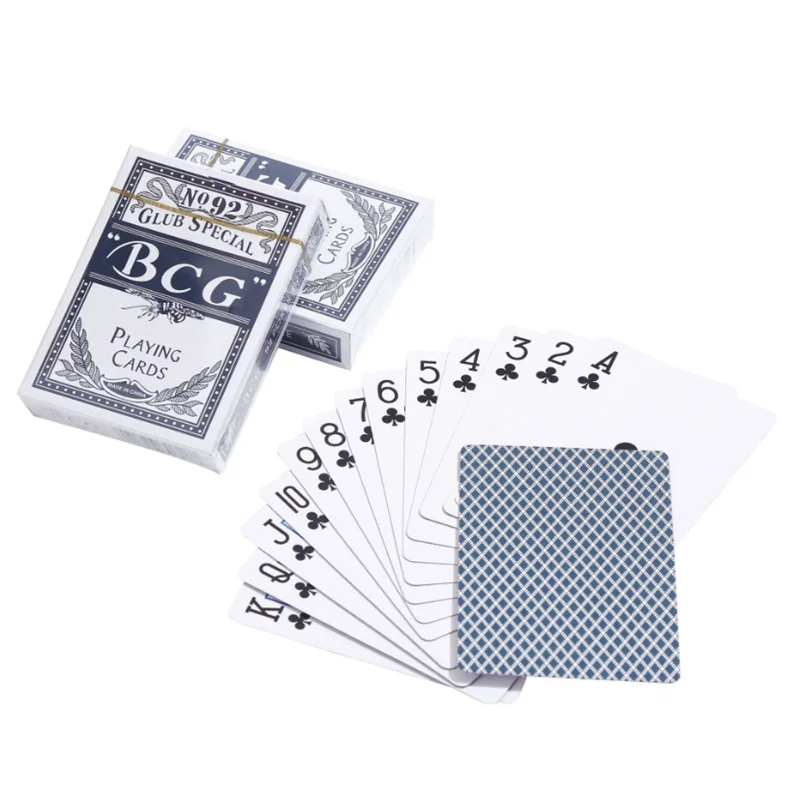 Casino Poker Magic Playing Card 52 + 2 Joker Deck Plastic Coated Playing Cards Waterproof Game Poker Cards 63*88mm playing cards plastic playing cards
