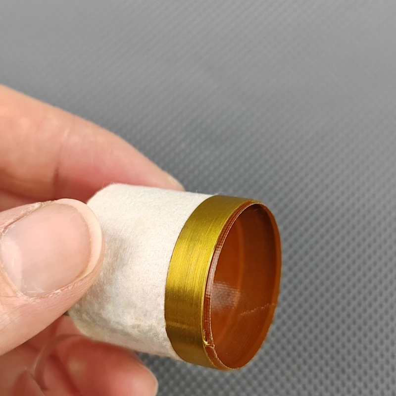 2pcs 25.5mm 스피커 우퍼 보이스 코일 순수 알루미늄 플랫 와이어베이스 수리 부품 외부 1 레이어 유리 섬유 전 2ohm