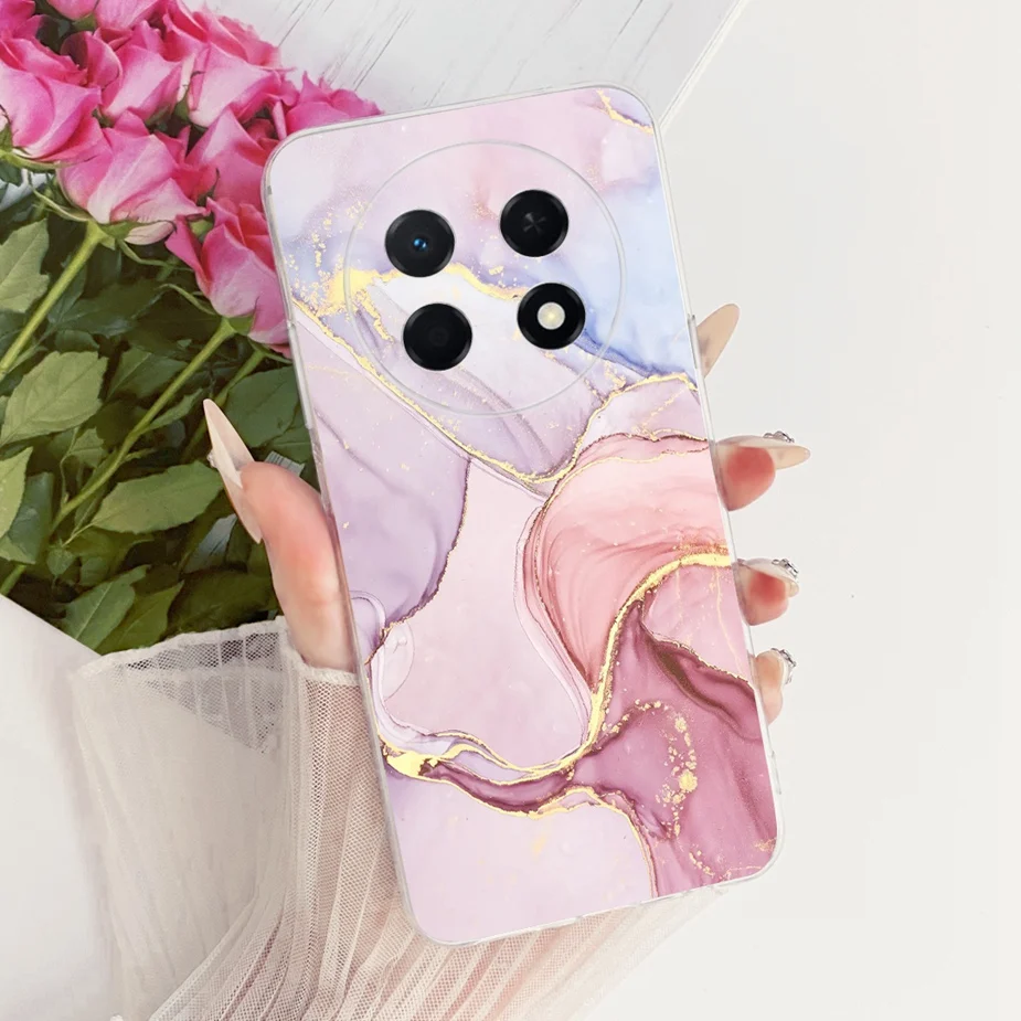 Cute Cat & Peacock Painted Soft Silicone Case - Enhanced Protective Cover