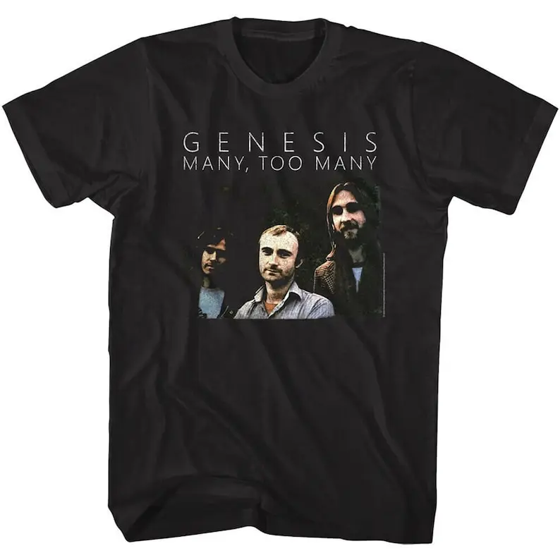 

GENESIS BAND T-Shirt Many Too Many Band Photo Vintage Graphic Tees