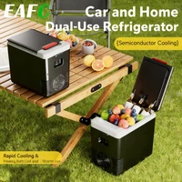 Мини-холодильник двойного назначения 12 В/220 В, 10 л, портативный автомобильный холодильник и обогреватель, компактный электрический охладитель и морозильник для домашнего офиса на открытом воздухе