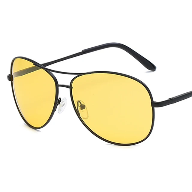 - VIVIBEE Pilot Night Vision Glasses for Driving Nocturna Yellow Polarized UV400 Lens Aviation Goggles Men Nightvision Sunglasses