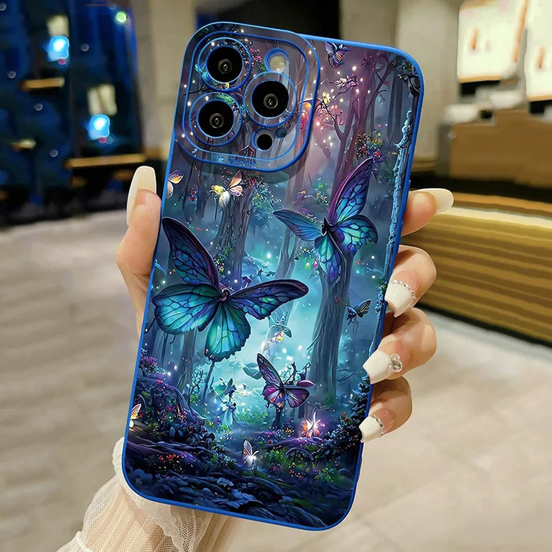 ตัวเลือกสินค้า เคสโรแมนติกลายผีเสื้อ ปกป้อง iPhone 17/16/15/14/13/12/11 ได้ทุกรุ่น