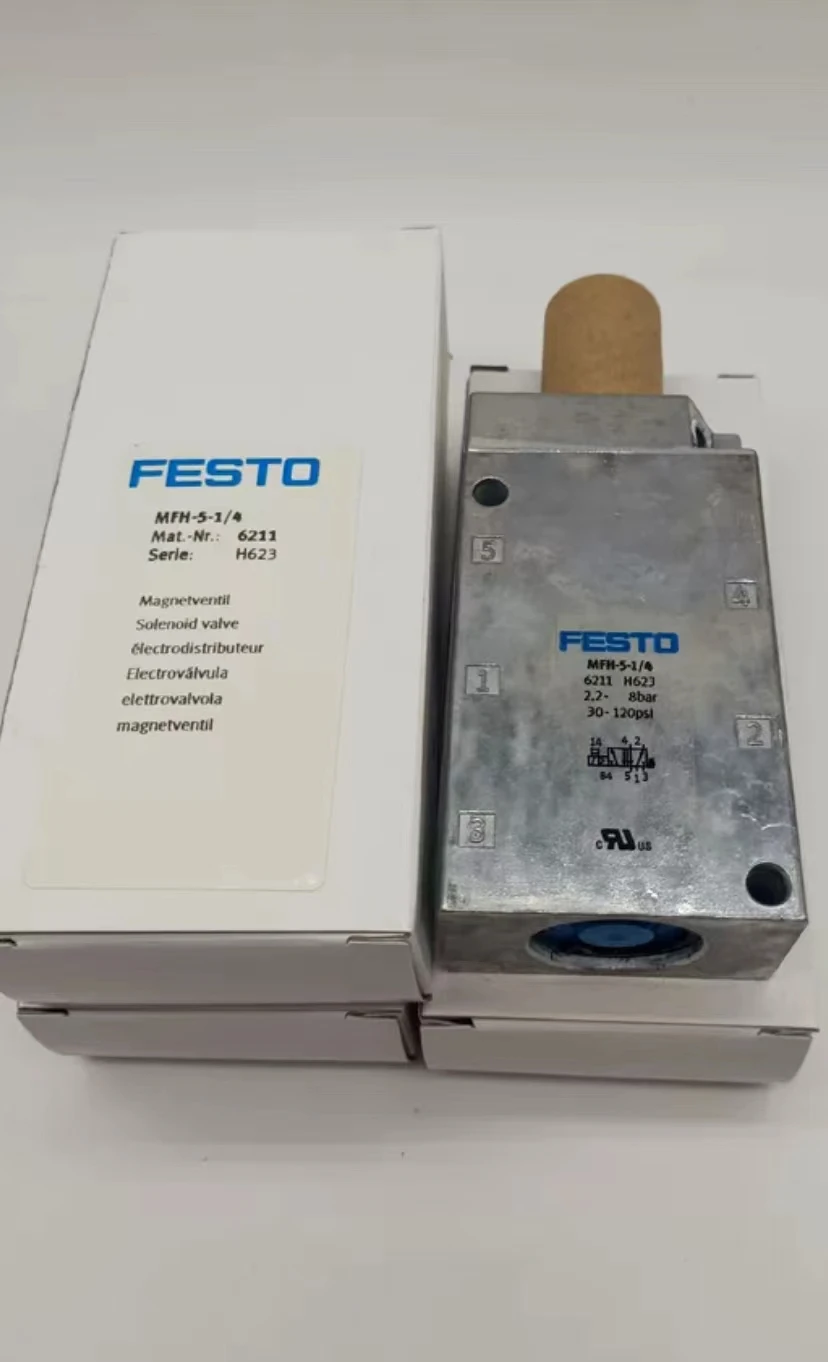 

Festo MFH-5-1/4 6211 Monostable Solenoid Valve 5/2 Way 1000 L/Min Tiger Classic