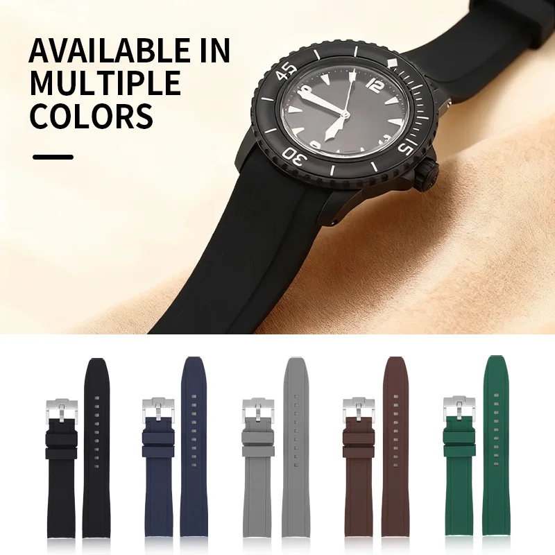 Durable Waterproof Silicone Sports Watch Strap - Adjustable and Breathable