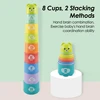 Kid Brain Response Battle Fold Cup Hand Speed Competition Fold Cup Child Stack Game Early Education Puzzle Train Board Games Toy 3