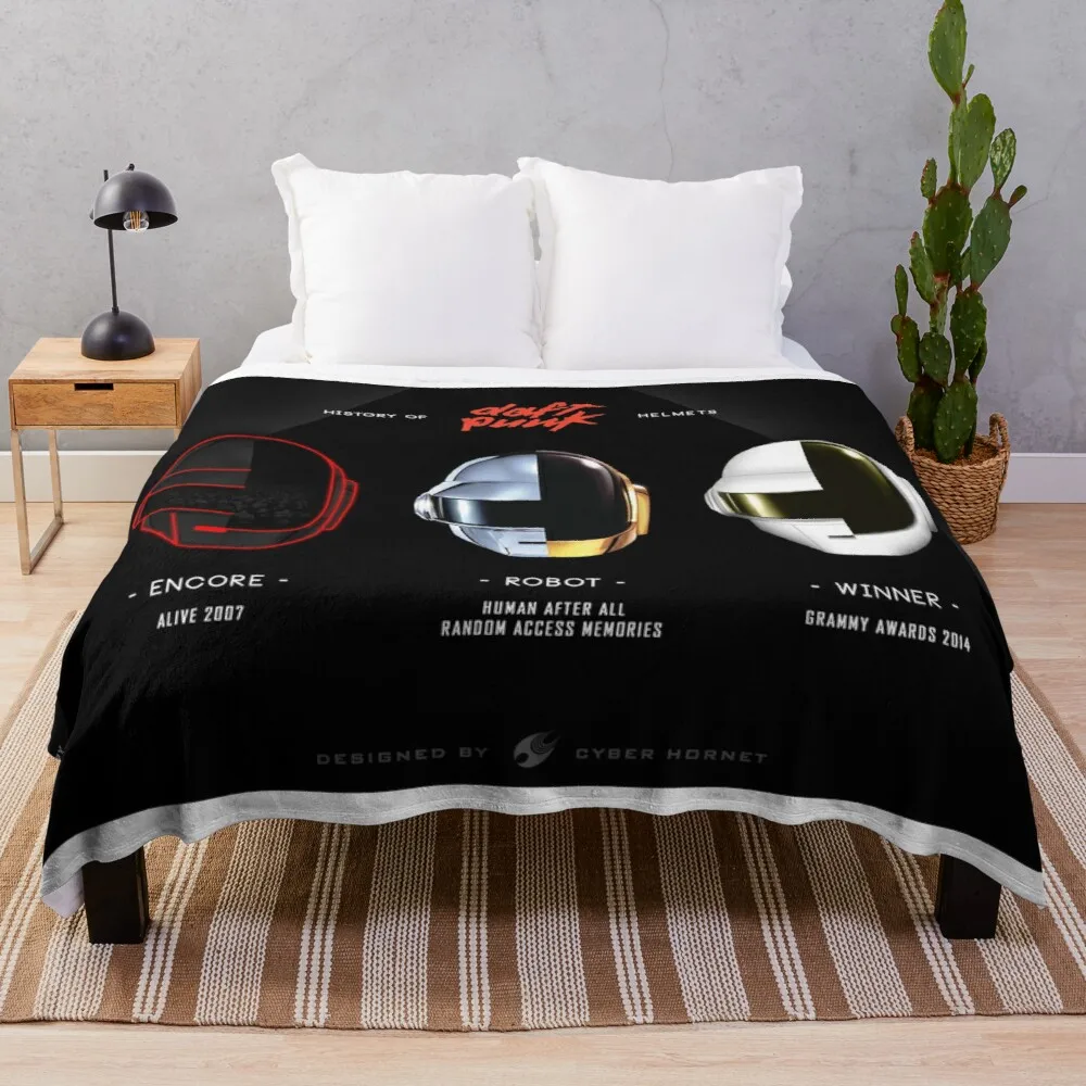 

daftpunk Throw Blanket Fluffy Soft Blankets