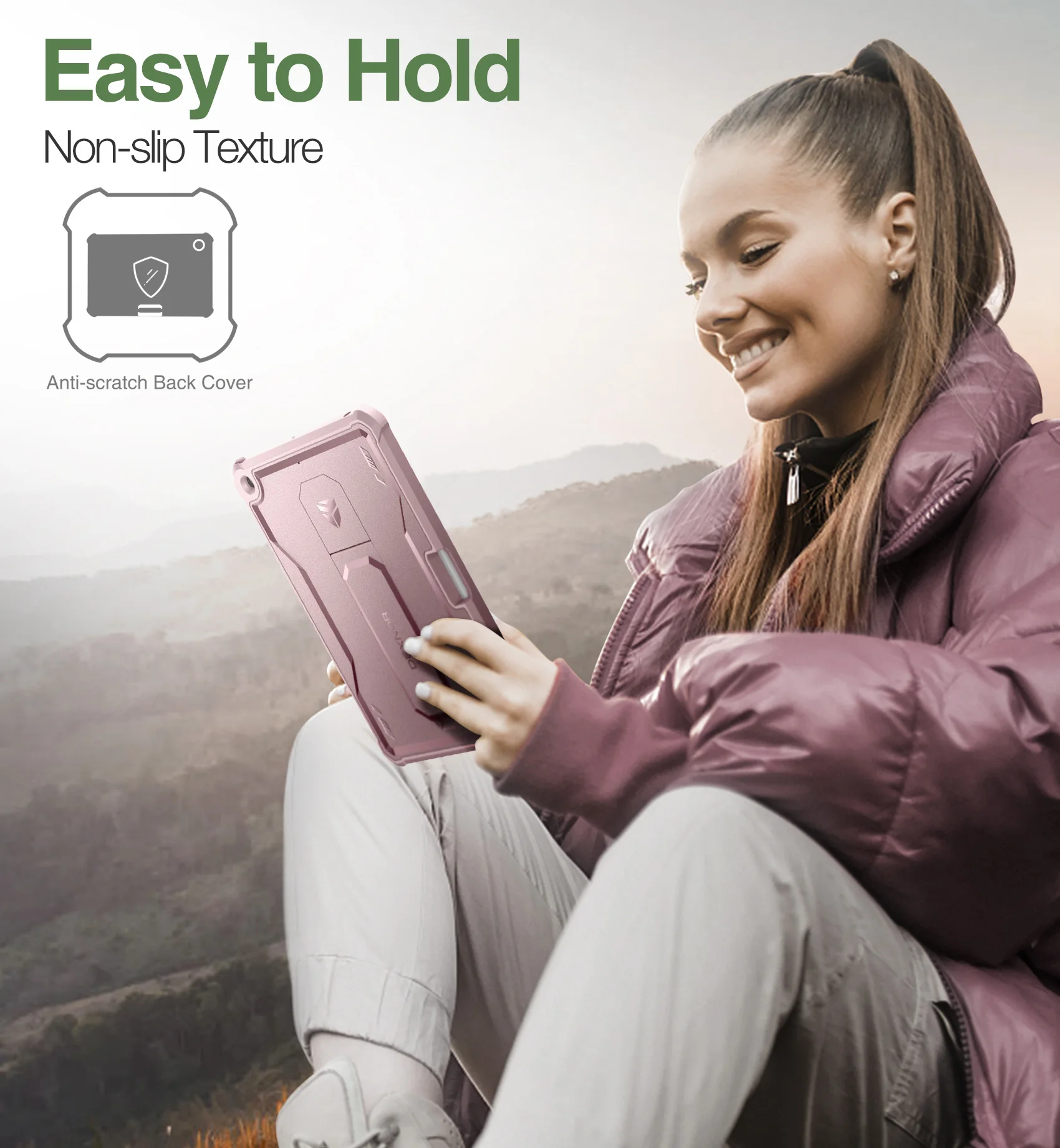 para iPad, Caso Kickstand com Pen Holder,