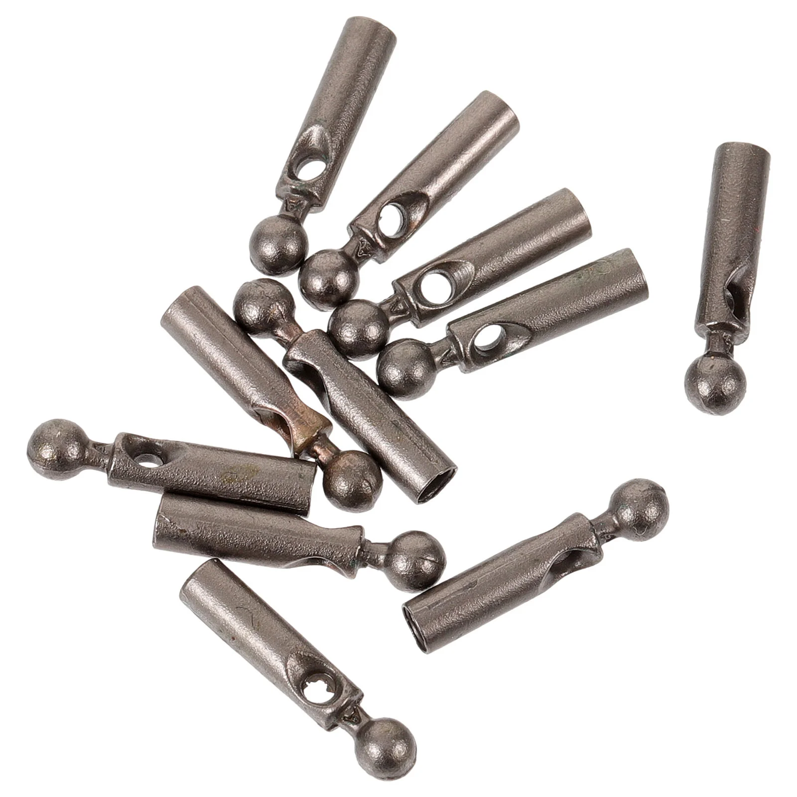 11 Pcs Rain Beads Metal Umbrella Tail Long Handle Sun Repair Parts Accessories Folding Simple Designs Aluminum Alloy Foldable