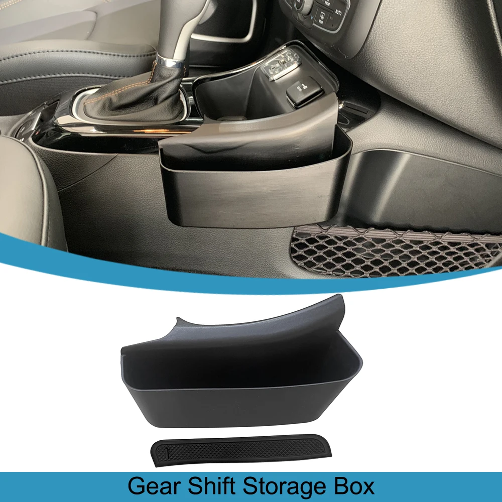 

Car Gear Shift Storage Box Organizer Tray Phone Container Stowing Tidying for Jeep Compass 2017-2022 2023 Interior Accessories