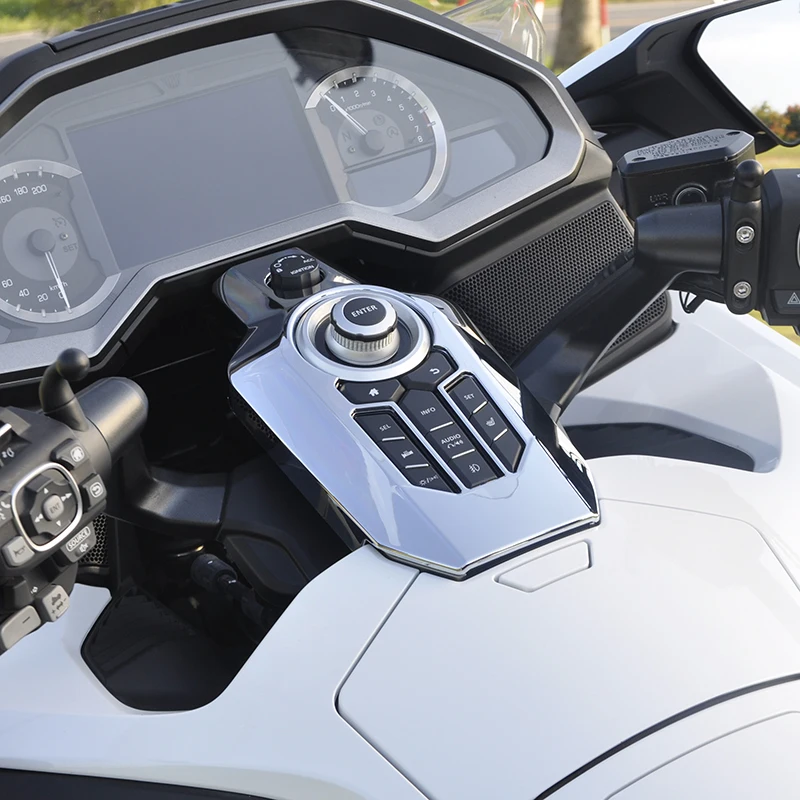 

2018-2023 For Honda Goldwing GL1800 F6B Motorcycle Central Control System Protective Cover Decorative Chrome Pearl Black