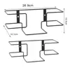 Tissue Box Wall Metal Glove Box Holder with Screws Wall Mounted Healthcare Food Service Dentist Disposable Glove Stoarge Rack 6