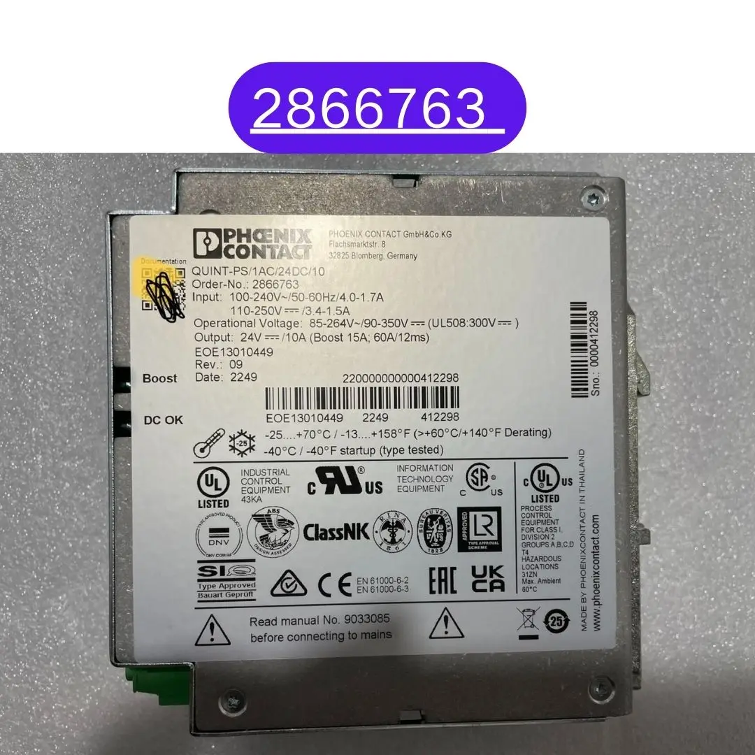 2866763 스위칭 전원 공급 장치, QUINT-PS, 1AC, 24DC, 10, 빠른 배송