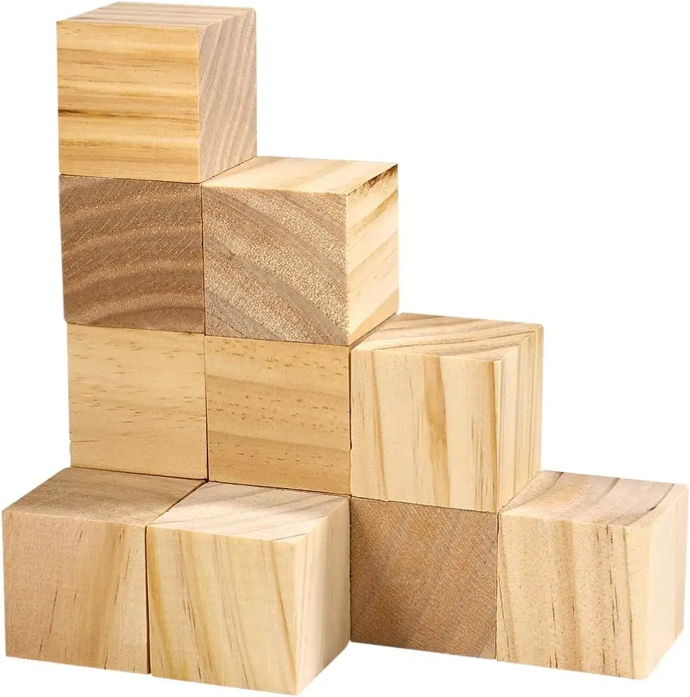 

Деревянные блоки, 12 шт., 5 см, деревянные квадратные блоки, деревянные кубики, деревянные кубики для изготовления пазлов, поделок и проектов «сделай сам»
