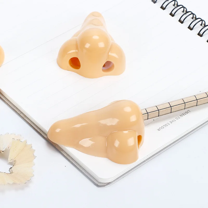 1 Pc Creative Nose Pencil Sharpeners Funny Kids Pencil Cutting Tools Student Stationery School Office Supplies Children's Gift - 2