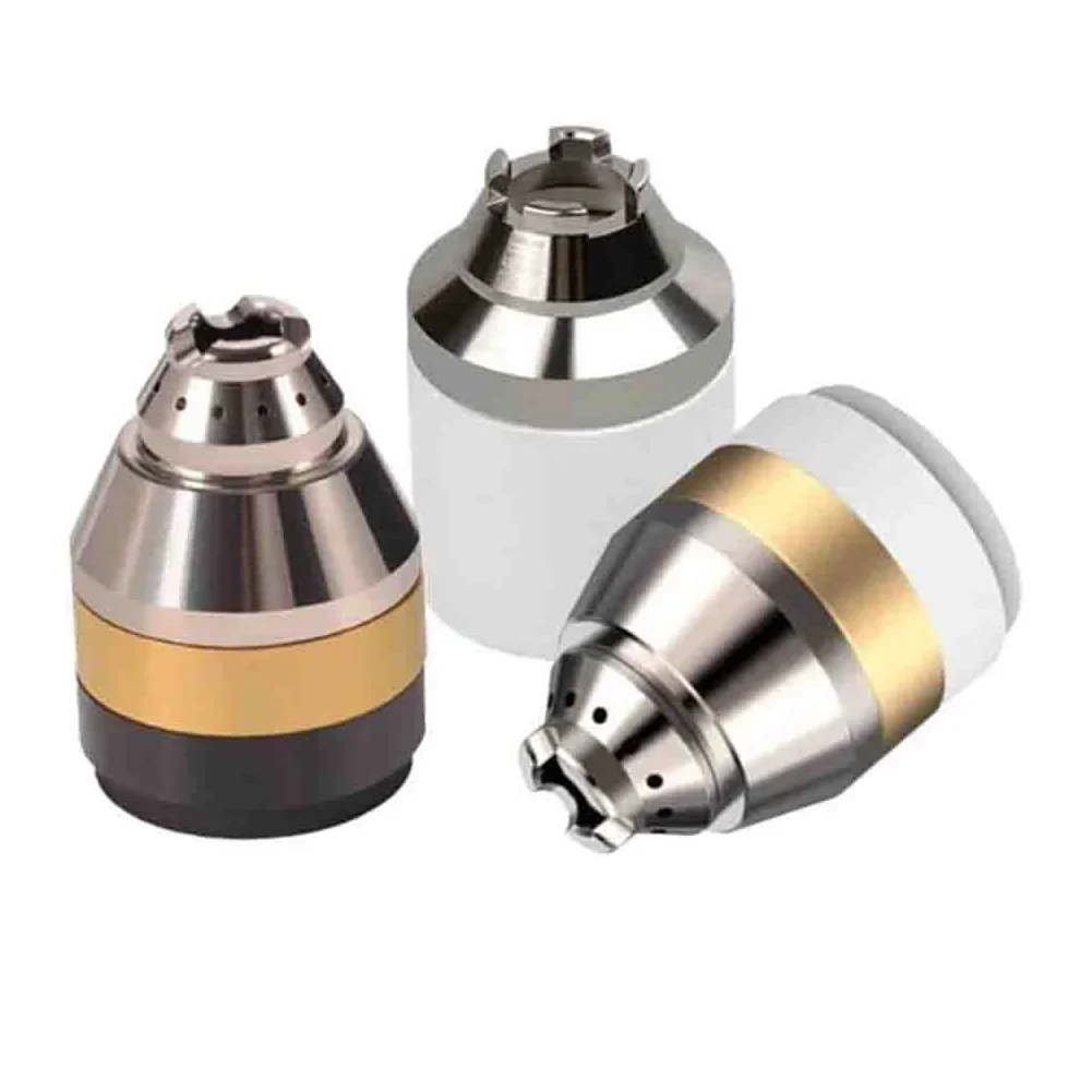 Plasma Torch Cover, P80 Plasma Cutting Torch Accessories Nozzle Copper Protective Cover Contactable Welding Tools Soldering Supplies