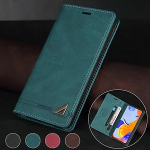 Кожаный чехол-бумажник с защитой от кражи для Xiaomi Redmi Note 12 Pro 11S 11 10 Pro 9 Pro 8 7 Redmi 12C 10C 9A 9C 9T 8 Poco F5 X5 Pro 12T