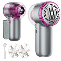 coldSky Lint Remover Sweater Shaver with Digital Display 3 Speed Lint Shaver 6-Leaf Blades Lint Remover for Clothes Sofa Bedding 1