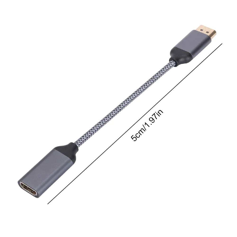 4K 60HZ DP To HDMI-Compatible Cable Adapter Male To Female Display Port DP To HDMI-Compatible Adapter for HP/DELL Laptop PC
