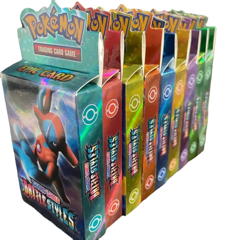 Pokemon Cards V Vmax Box Tcg & Moon Evolutions Pokemon Booster Shinny Card Pokemon Game Gx Ex Toy Kids Birthday Gift - Game Collection Cards