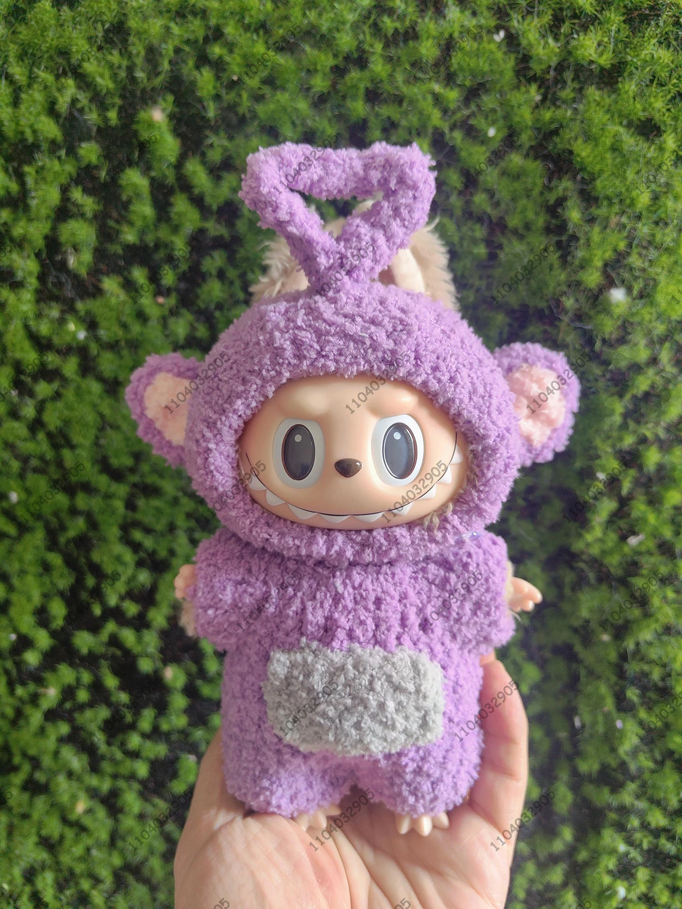 Labubu The Monsters Teletubbies Costume Dipsy Tinky Winky Clothes 1:1 Original Replica Vinyl Doll Action Figure Bag Charm Gift