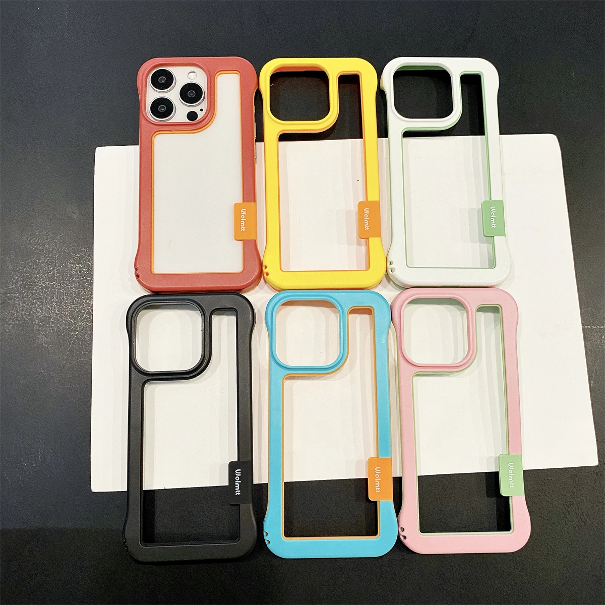Vibrant Borderless Frame Soft Silicone Shockproof Phone Case